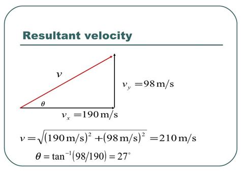 what is resultant velocity|resultant speed formula.